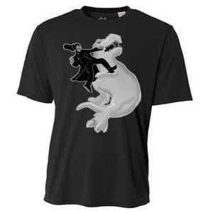 Abe Vs T-Rex Cooling Performance Crew T-Shirt