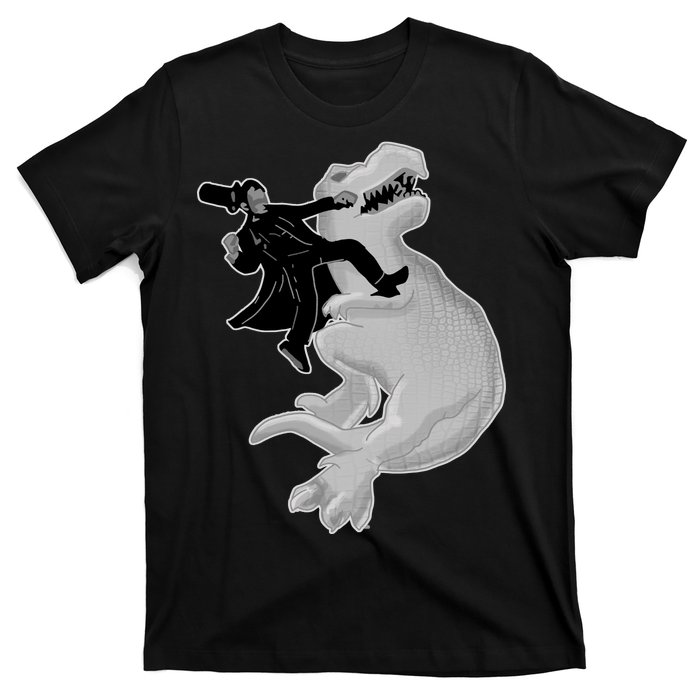 Abe Vs T-Rex T-Shirt