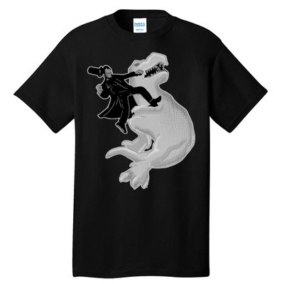 Abe Vs T-Rex Tall T-Shirt