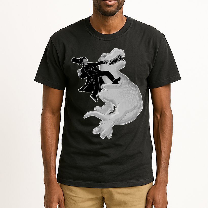 Abe Vs T-Rex Tall T-Shirt
