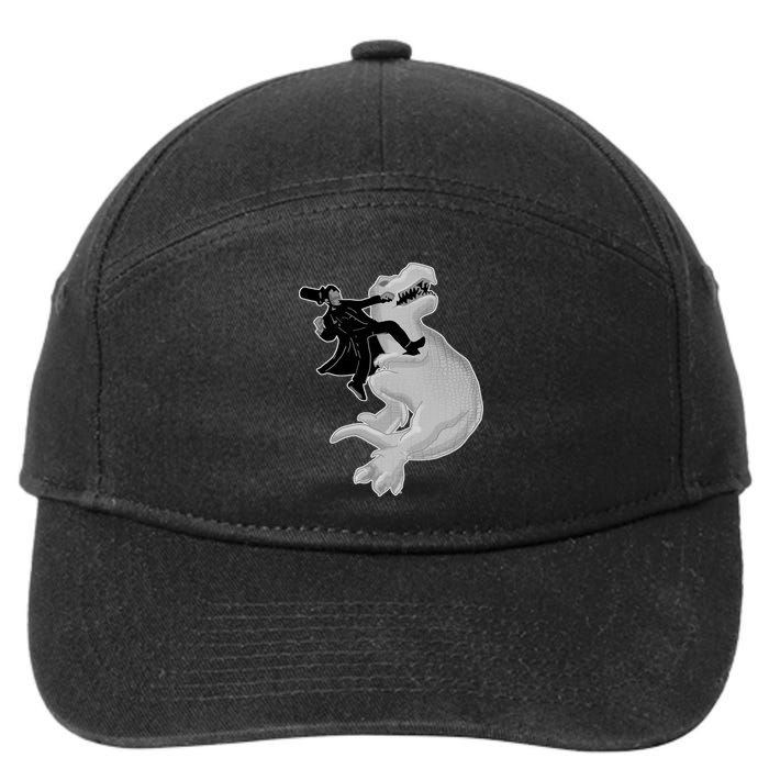 Abe Vs T-Rex 7-Panel Snapback Hat