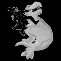 Abe Vs T-Rex 7-Panel Snapback Hat