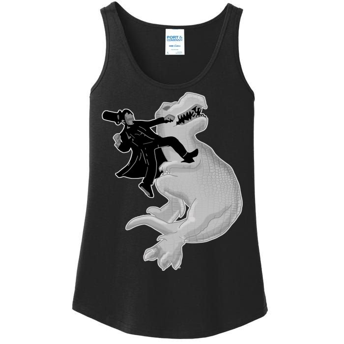 Abe Vs T-Rex Ladies Essential Tank