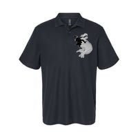 Abe Vs T-Rex Softstyle Adult Sport Polo