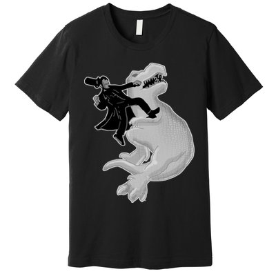 Abe Vs T-Rex Premium T-Shirt