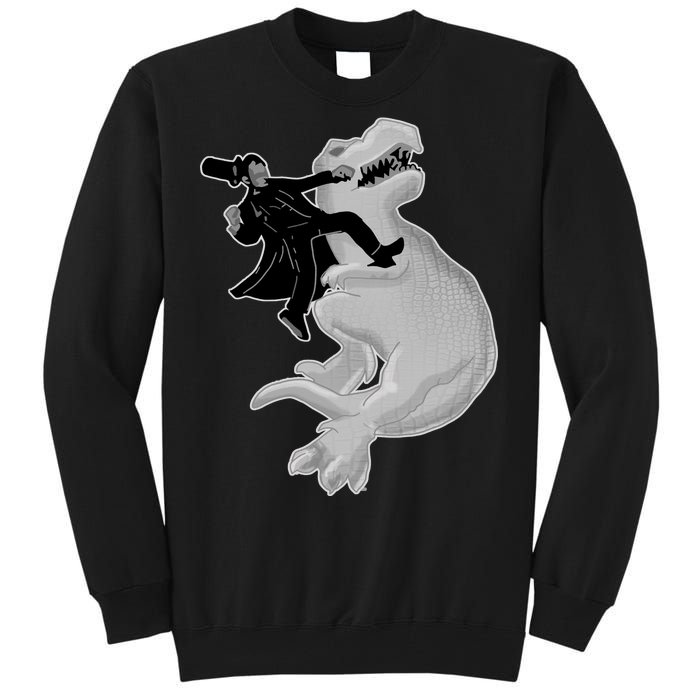 Abe Vs T-Rex Tall Sweatshirt