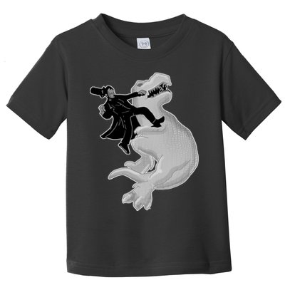 Abe Vs T-Rex Toddler T-Shirt