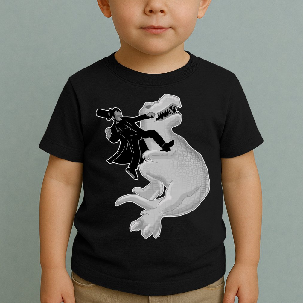 Abe Vs T-Rex Toddler T-Shirt