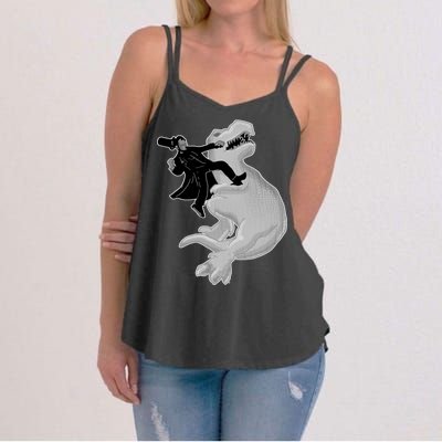 Abe Vs T-Rex Women's Strappy Tank