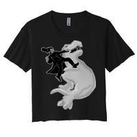 Abe Vs T-Rex Women's Crop Top Tee