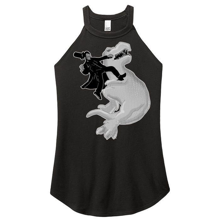 Abe Vs T-Rex Women's Perfect Tri Rocker Tank