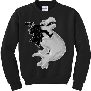 Abe Vs T-Rex Kids Sweatshirt