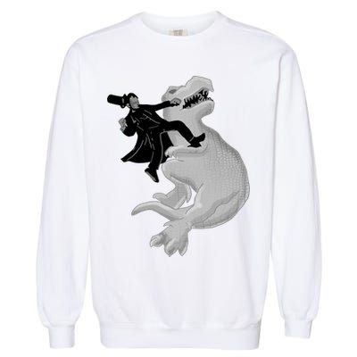 Abe Vs T-Rex Garment-Dyed Sweatshirt