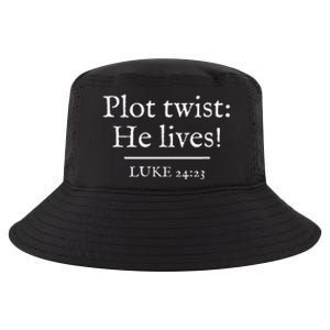 Awesome Black Easter Plot Twist He Lives Cool Comfort Performance Bucket Hat