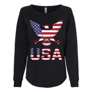 American Bald Eagle Usa America National Holiday Womens California Wash Sweatshirt