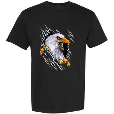 American Bald Eagle With Claws Garment-Dyed Heavyweight T-Shirt