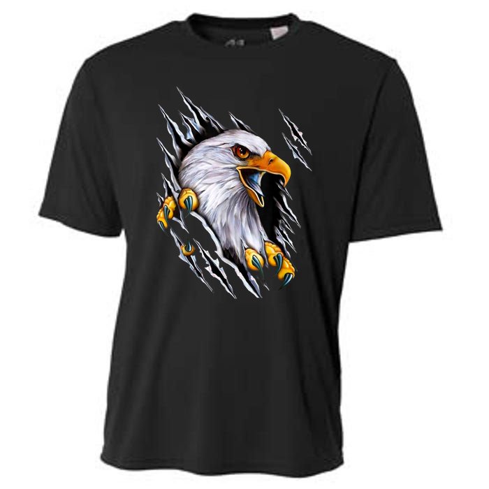 American Bald Eagle With Claws Cooling Performance Crew T-Shirt