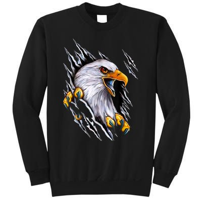 American Bald Eagle With Claws Sweatshirt