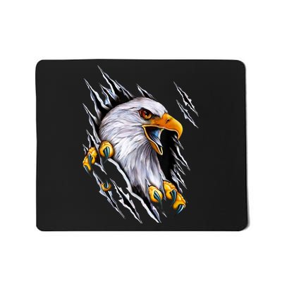 American Bald Eagle With Claws Mousepad
