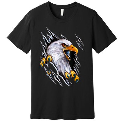 American Bald Eagle With Claws Premium T-Shirt