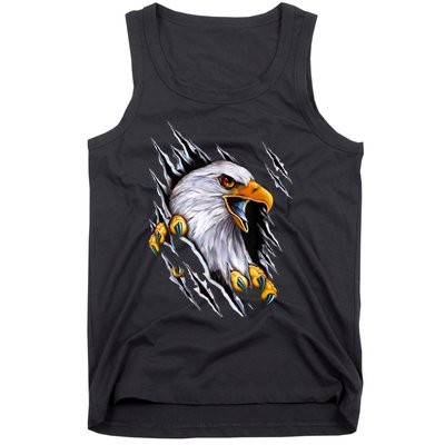 American Bald Eagle With Claws Tank Top