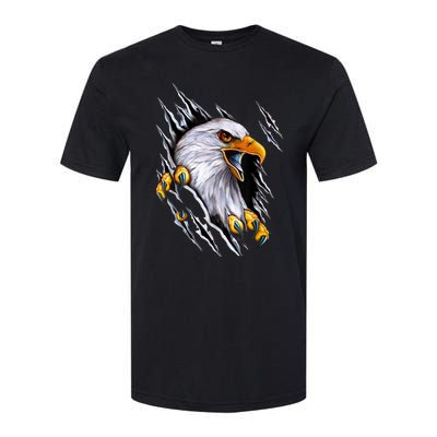 American Bald Eagle With Claws Softstyle CVC T-Shirt