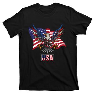 American Bald Eagle Usa Flag T-Shirt