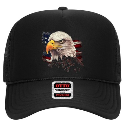 American Bald Eagle American Flag Usa Bald Eagle Trucker Hat