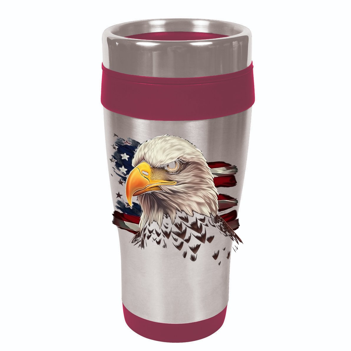 American Bald Eagle American Flag Usa Bald Eagle Women's Crop Top Tee