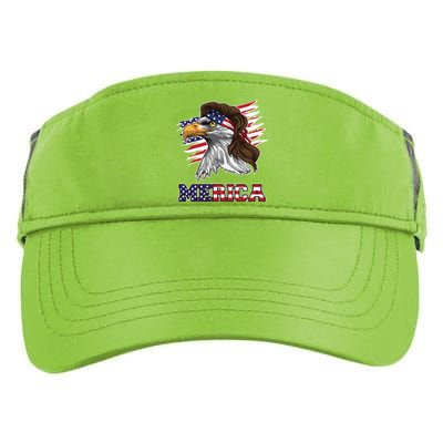 American Bald Eagle Mullet Merica Bird Of Prey Gift Adult Drive Performance Visor