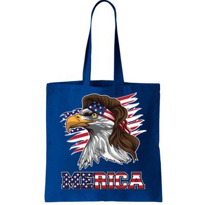 American Bald Eagle Mullet Merica Bird Of Prey Gift Tote Bag