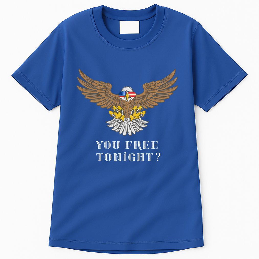 American Bald Eagle American Flag Patriotic You Free Tonight Great Gift Tall T-Shirt