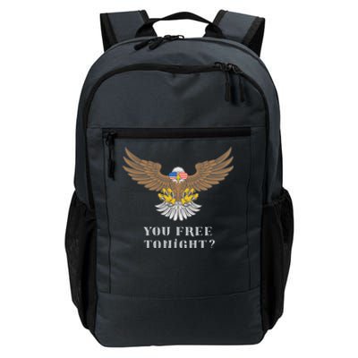 American Bald Eagle American Flag Patriotic You Free Tonight Great Gift Daily Commute Backpack