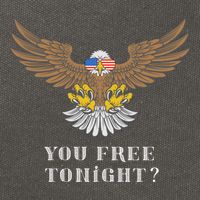 American Bald Eagle American Flag Patriotic You Free Tonight Great Gift Cotton Canvas Backpack