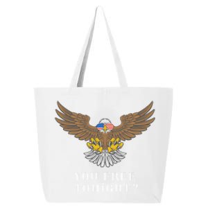 American Bald Eagle American Flag Patriotic You Free Tonight Great Gift 25L Jumbo Tote