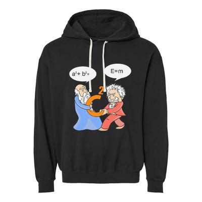 A2 B2 E Mc Funny Scientist Garment-Dyed Fleece Hoodie