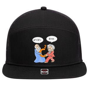 A2 B2 E Mc Funny Scientist 7 Panel Mesh Trucker Snapback Hat