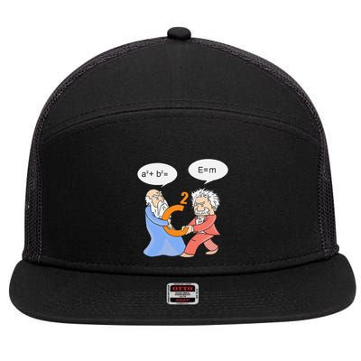 A2 B2 E Mc Funny Scientist 7 Panel Mesh Trucker Snapback Hat