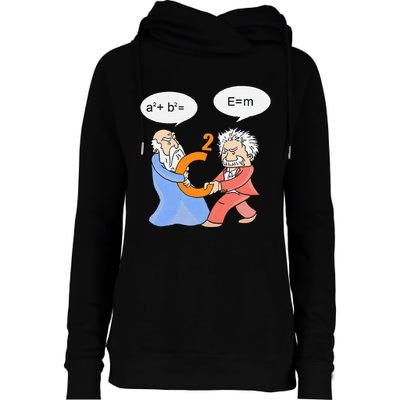 A2 B2 E Mc Funny Scientist Womens Funnel Neck Pullover Hood