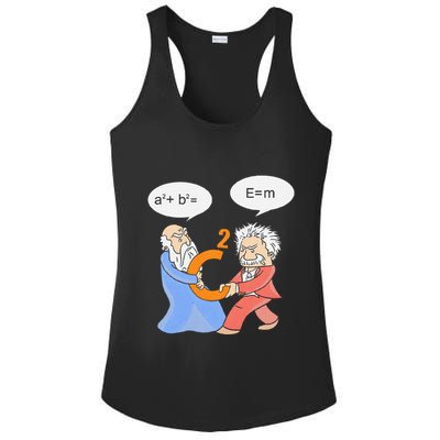 A2 B2 E Mc Funny Scientist Ladies PosiCharge Competitor Racerback Tank