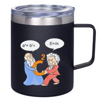 A2 B2 E Mc Funny Scientist 12oz Stainless Steel Coffee Mug