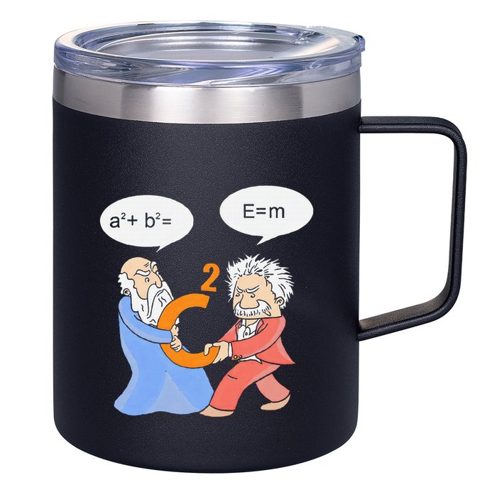 A2 B2 E Mc Funny Scientist 12oz Stainless Steel Coffee Mug