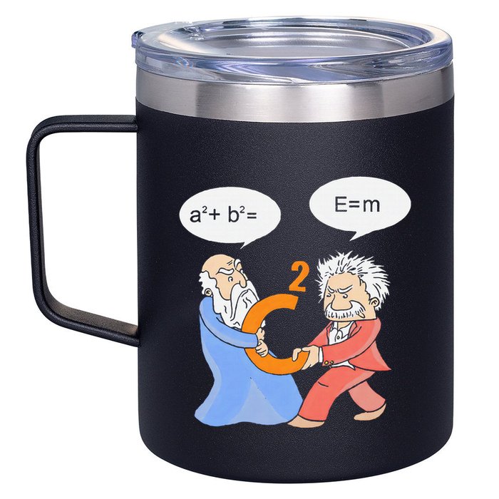 A2 B2 E Mc Funny Scientist 12oz Stainless Steel Coffee Mug