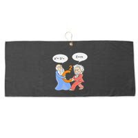 A2 B2 E Mc Funny Scientist Large Microfiber Waffle Golf Towel