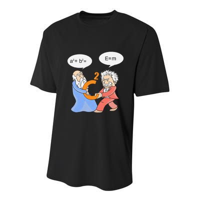 A2 B2 E Mc Funny Scientist Youth Performance Sprint T-Shirt
