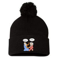 A2 B2 E Mc Funny Scientist Pom Pom 12in Knit Beanie