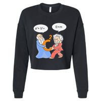 A2 B2 E Mc Funny Scientist Cropped Pullover Crew