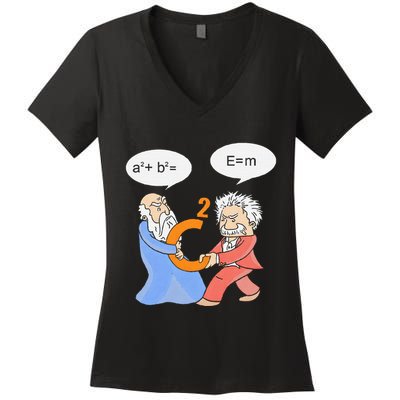 A2 B2 E Mc Funny Scientist Women's V-Neck T-Shirt