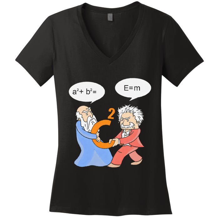 A2 B2 E Mc Funny Scientist Women's V-Neck T-Shirt