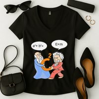 A2 B2 E Mc Funny Scientist Women's V-Neck T-Shirt